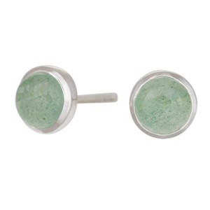 Nordahl Jewellery - SWEETS52 ørestikker sølv m. grøn aventurin 30290140900